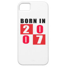 Born In 2007 Birthday Designs iPhone 5 Covers