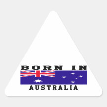 Born In Australia Triangle Stickers