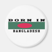 Born In Bangladesh Refrigerator Magnets