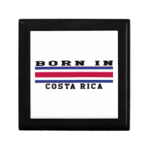 Born In Costa Rica Keepsake Box