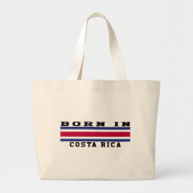 Born In Costa Rica Tote Bags