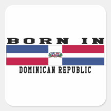 Born In Dominican Republic Stickers
