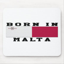 Born In Malta Mouse Pads