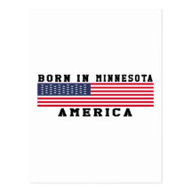 Born In Minnesota Postcard