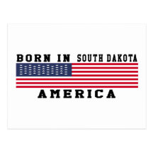 Born In South Dakota Post Cards