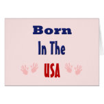 Born in The Usa (Pink) Greeting Card
