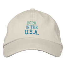BORN IN USA cap Embroidered Hats