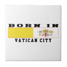 Born In Vatican City Tile