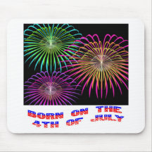 Born on the 4th of July Mouse Pads