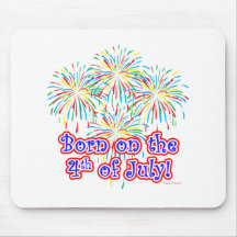 Born on the 4th of July Mouse Pads