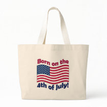 Born on the 4th of July tote bag