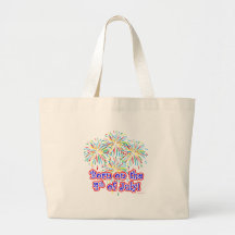 Born on the 4th of July Tote Bags