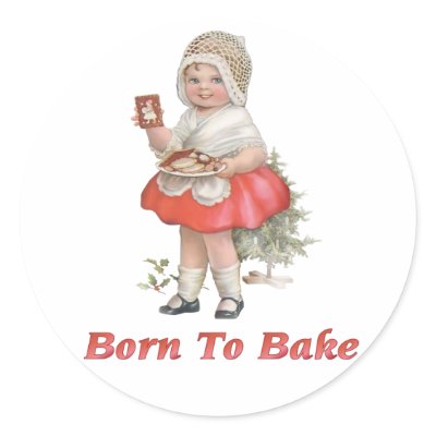 Born To Bake Sticker by Memory_Lane