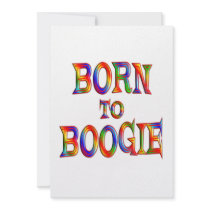 Born to Boogie Custom Invite