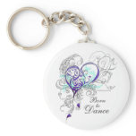 Born to Dance Keychain (white)