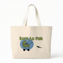 Born To Fish Tote Bags