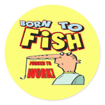 Born To Fish Fishing T-shirts and Gifts Sticker