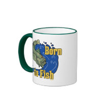 Born to Fish Fishing TShirt Mugs