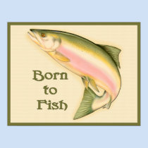 Born to Fish print posters