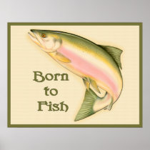 Born to Fish print