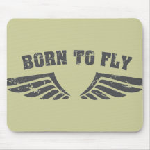 Born To Fly Wings Mouse Pad