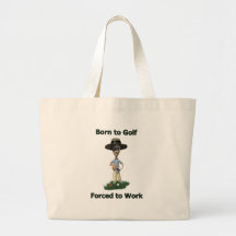 Born to Golf Canvas Bags