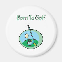 Born To Golf Design Refrigerator Magnets