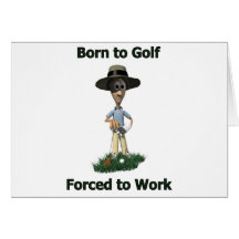 Born to Golf Greeting Card