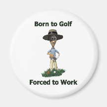 Born to Golf Refrigerator Magnets