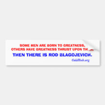 BORN TO GREATNESS BUMPER STICKERS