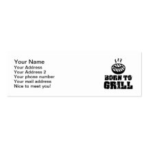 Born to grill business card