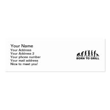 Born to Grill Evolution Business Card Templates