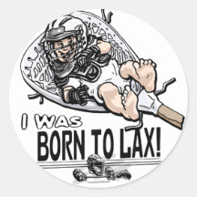 Born to LaX Lacrosse Gear Stickers