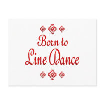 BORN TO LINE DANCE POST CARDS