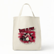 Born To Play Drums Canvas Bags