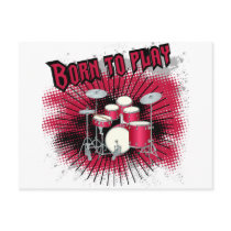 Born To Play Drums Post Cards