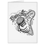 Born To Say It Like It Is 1 Greeting Cards