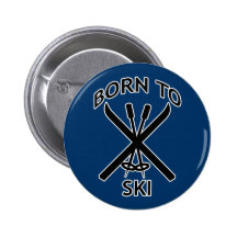 Born to Ski Buttons