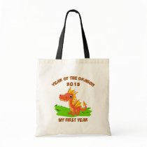 Born Year of The Dragon 2012 Baby Gift Tote Bags