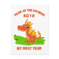 Born Year of The Dragon 2012 Baby Gift Post Cards