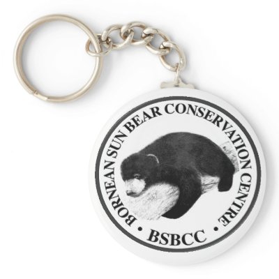 BORNEAN SUN BEAR CONSERVATION CENTRE KEY CHAINS by TheBorneanSunBear