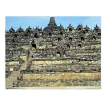 Borobudur, Java, Indonesia Post Card