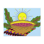 Borshch Power Ukrainian Folk Art Post Card