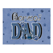 Borzoi DAD Post Card