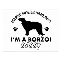 Borzoi Dog Daddy Postcards