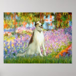 Borzoi  - Garden (Monet) Posters