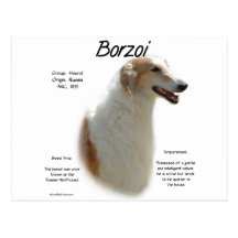 Borzoi History Design Post Cards