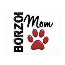Borzoi Mom 2 Post Cards