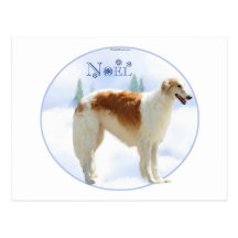 Borzoi Noel Postcard