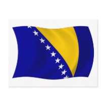 Bosnia and Herzegovina Flag Postcard
